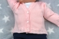 Preview: Mädchen Strickjacke Weiß oder Rosa