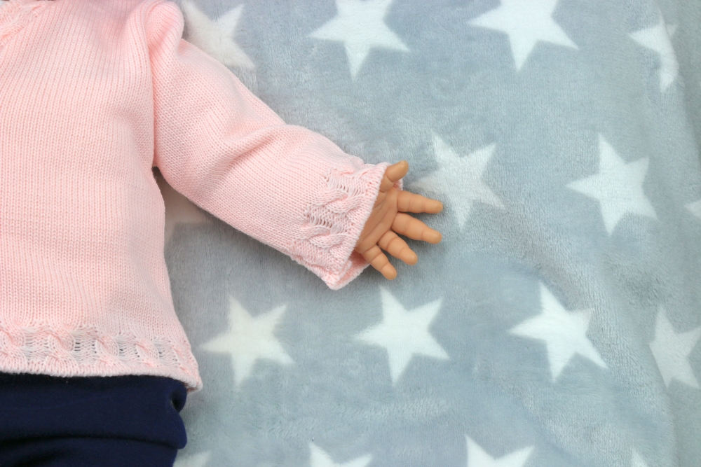 Mädchen Strickjacke Weiß oder Rosa